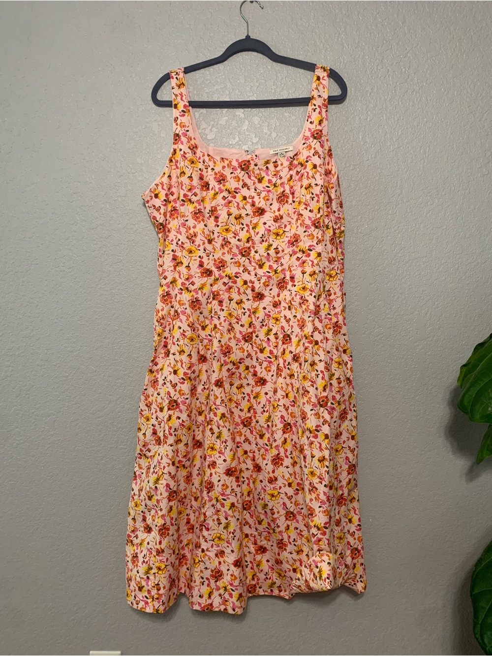 Free Assembly Floral Pink Sleeveless Casual Sundress